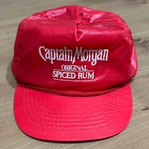 Vintage deadstock Captain Morgan Rum rope band 5 panel hat